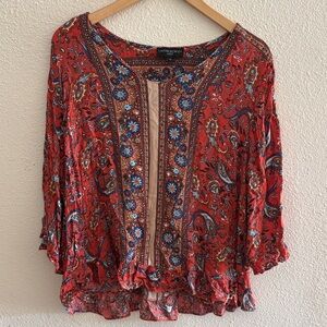 Cynthia Rowley Boho Paisley Top